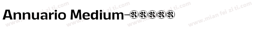 Annuario Medium字体转换